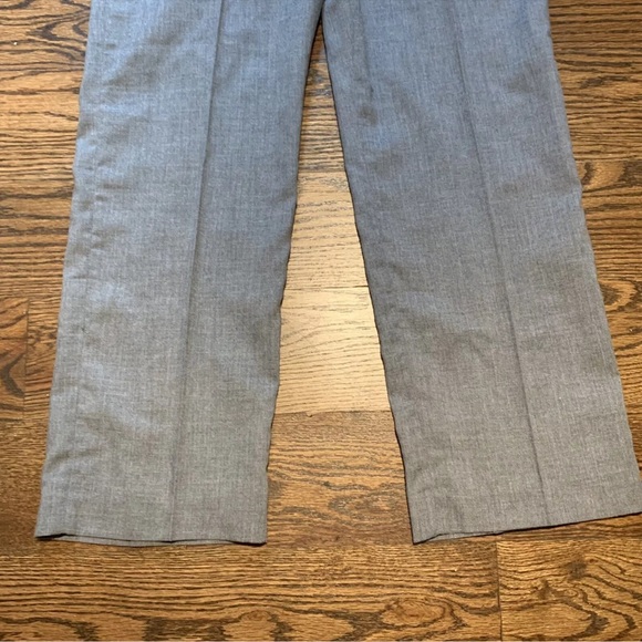NWT Reed St. James Men's Dress Pants Size 34 X 30 Grey, With Belt, Vintage(?) - Picture 2 of 10